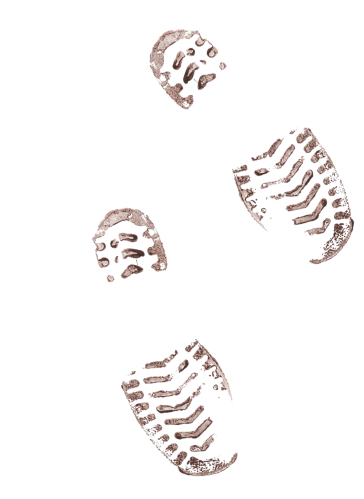 top image of footprints