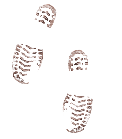 bottom image of footprints